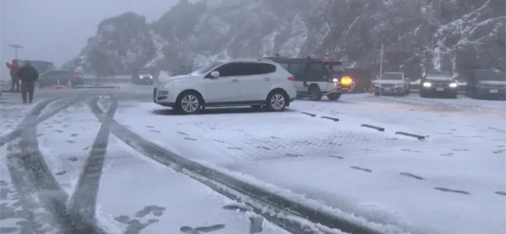 台灣下雪了！陽明山、合歡山等地點下雪實況都在這