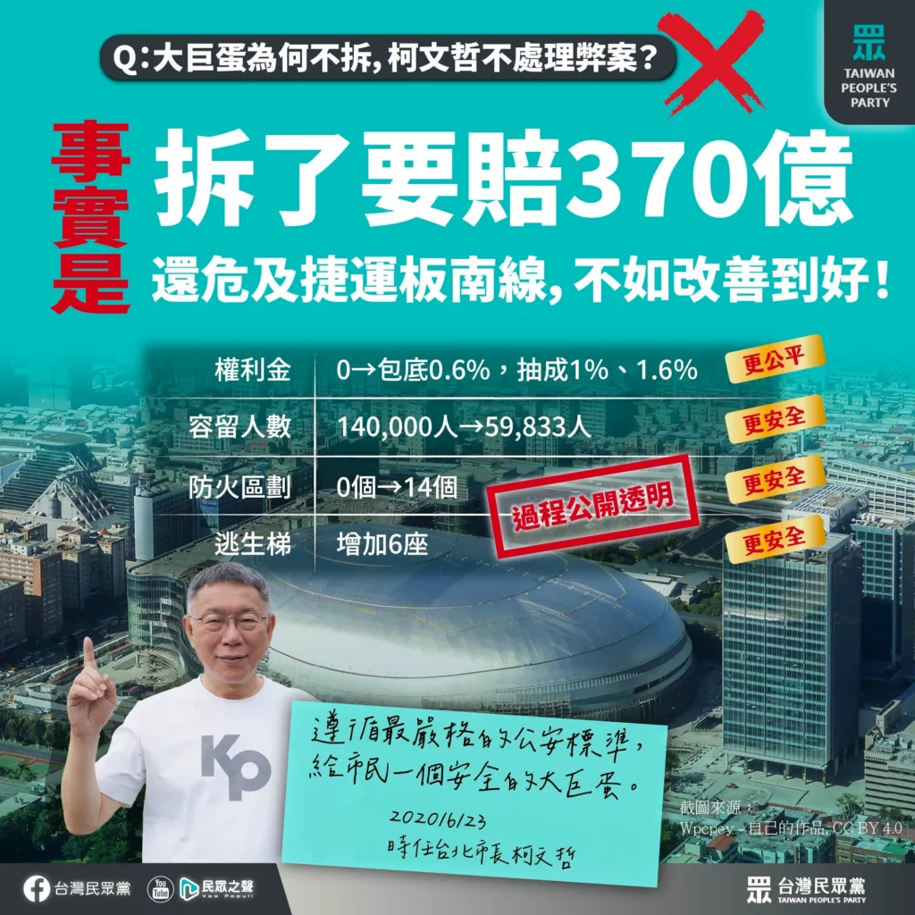 柯文哲八年政績讓台灣改變成真！各種抹黑控訴解答