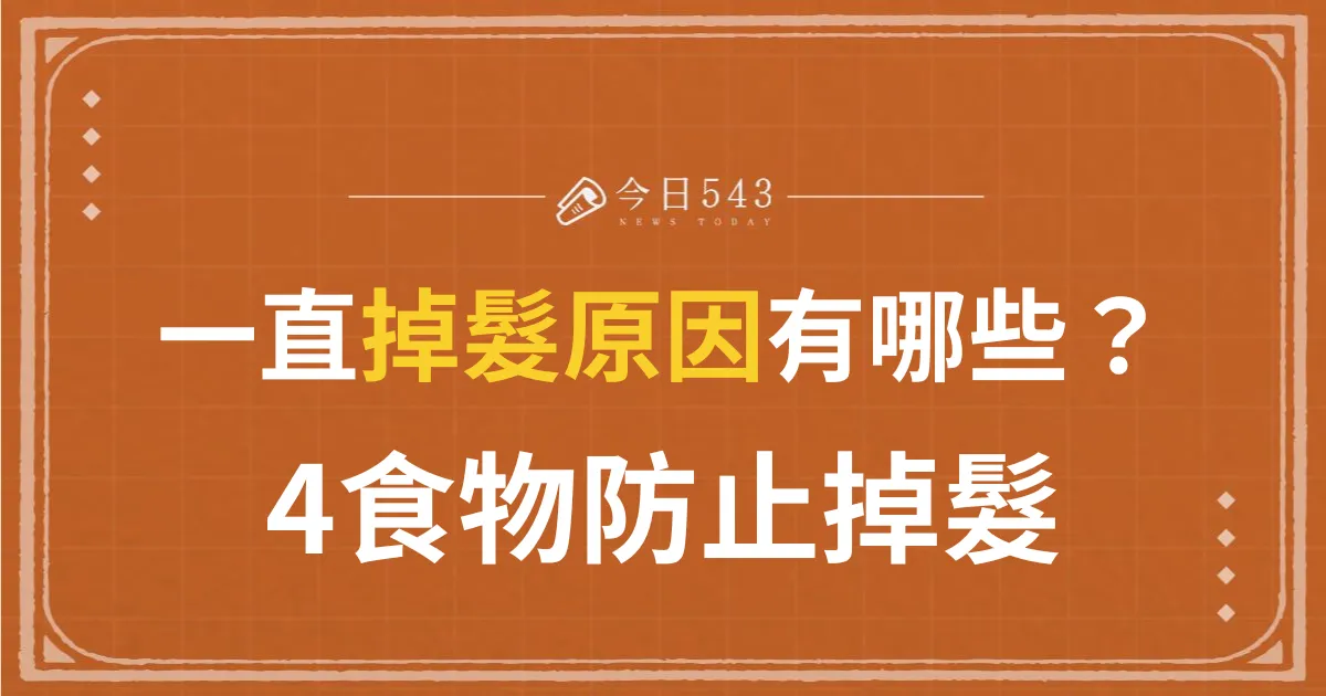 一直掉髮原因是身體在求救！縱慾過度、壓力大？4食物防止掉髮