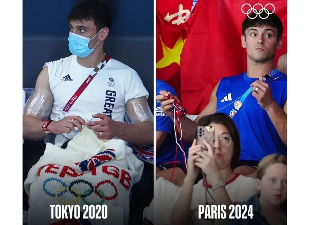 2024巴黎奧運Tom Daley奪銀牌！英國跳水王子織毛衣超可愛