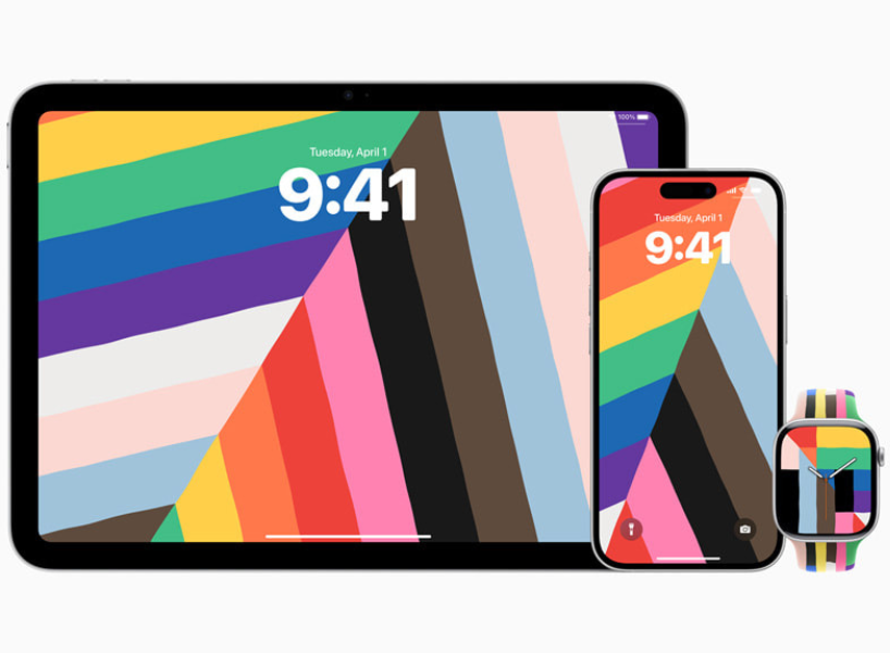 iOS 18.5 更新動態桌布「Pride Harmony」|圖源:Apple 官網