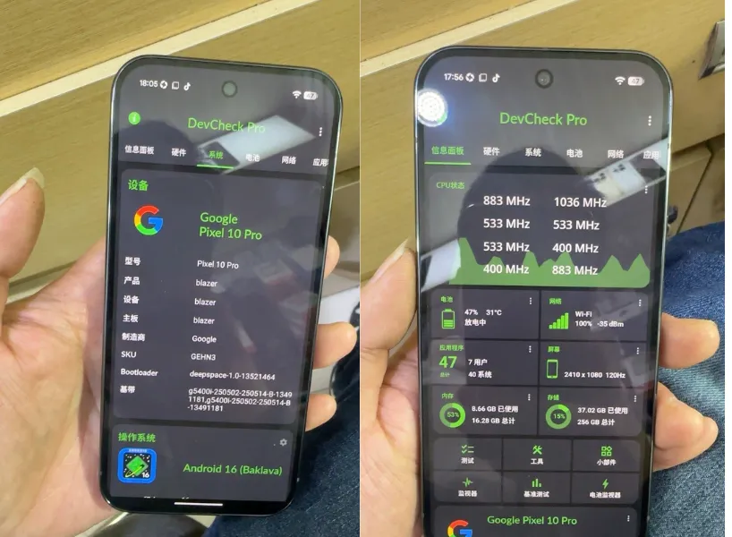 Google Pixel 10 Pro 規格外流照