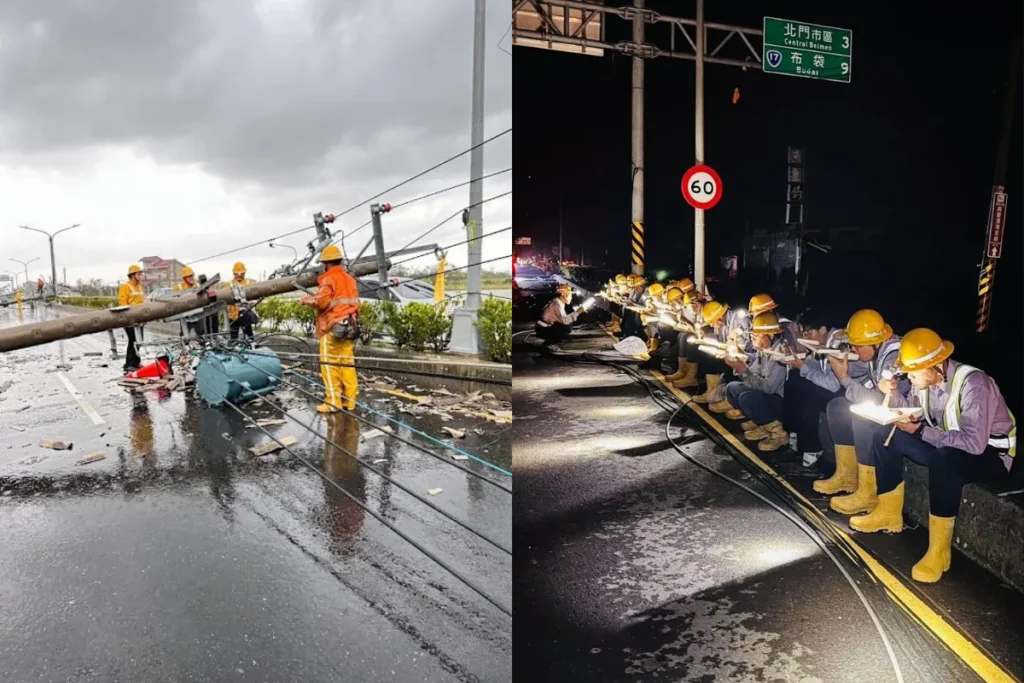 丹娜絲颱風過境造成近百萬戶停電,台電卻遭刪除千億預算