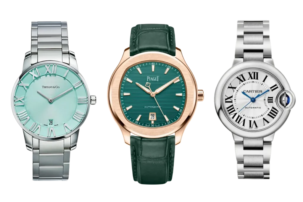 情侶對錶推薦(Tiffany & Co. Atlas™ 2-Hand、Piaget Polo Date、Cartier Ballon Bleu de Cartier)