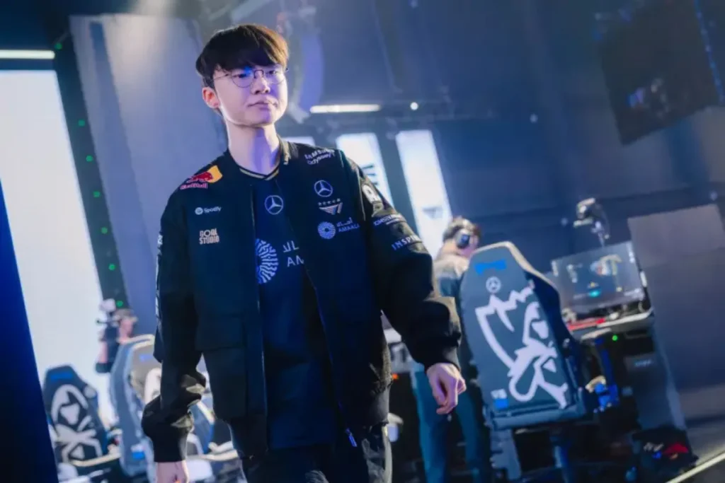 Faker 率領隊伍贏下 T1 vs IG 對局