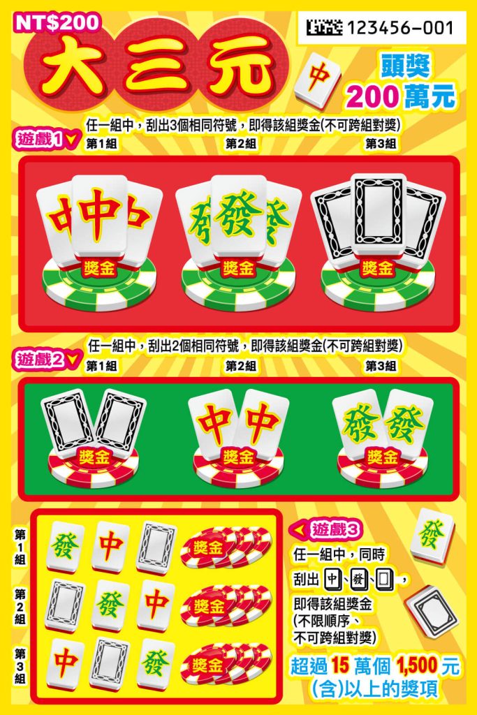 大三元2026刮刮樂
