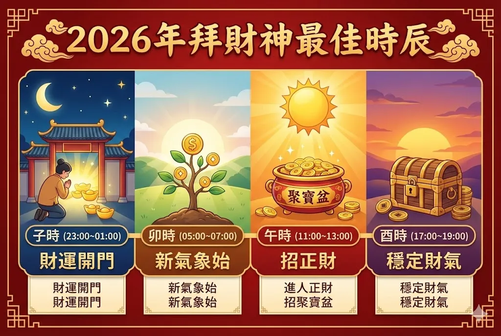 拜財神時間怎麼選？這4個時辰最靈驗