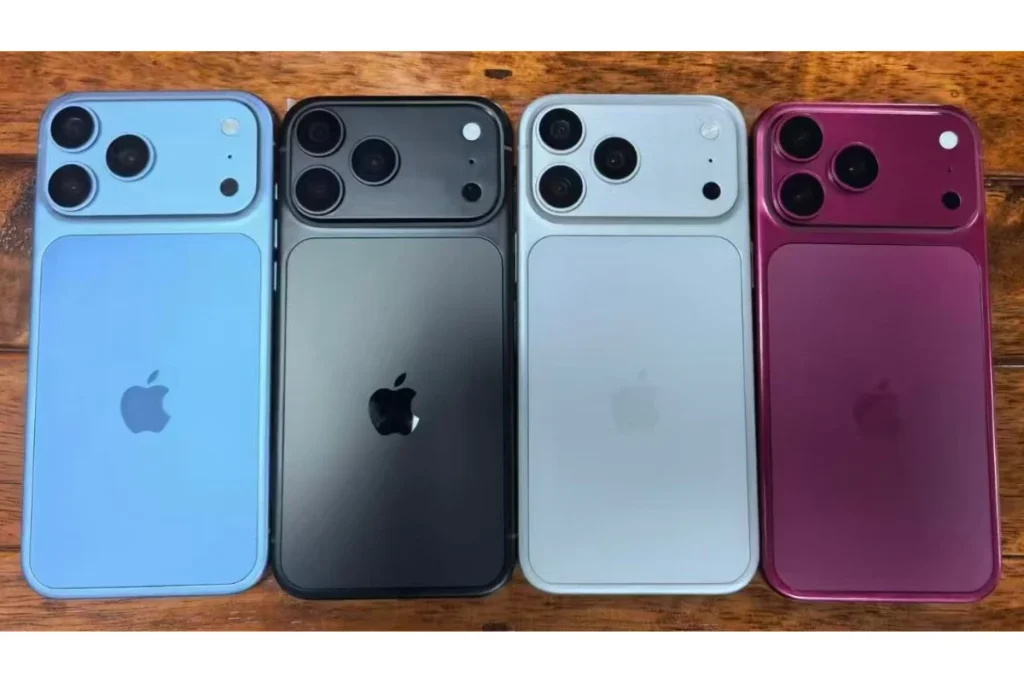 iPhone 18 Pro 顏色：深櫻桃、淺藍、深灰或銀色